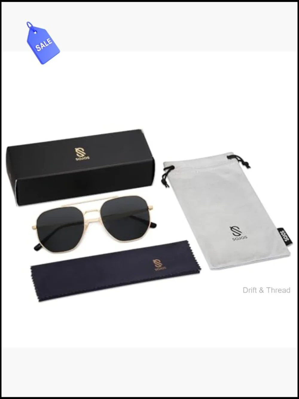 Retro Hexagon Sunglasses UV400 Metal Frame Unisex